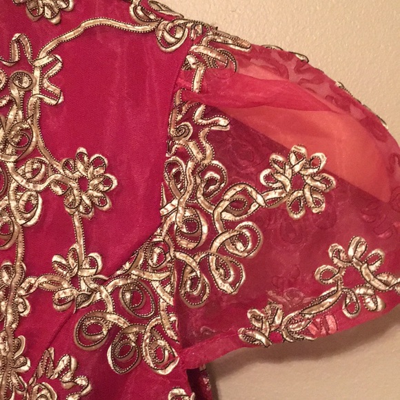 COPY - Special Occasion Dress Embellished w/Ribbon - Picture 3 of 8